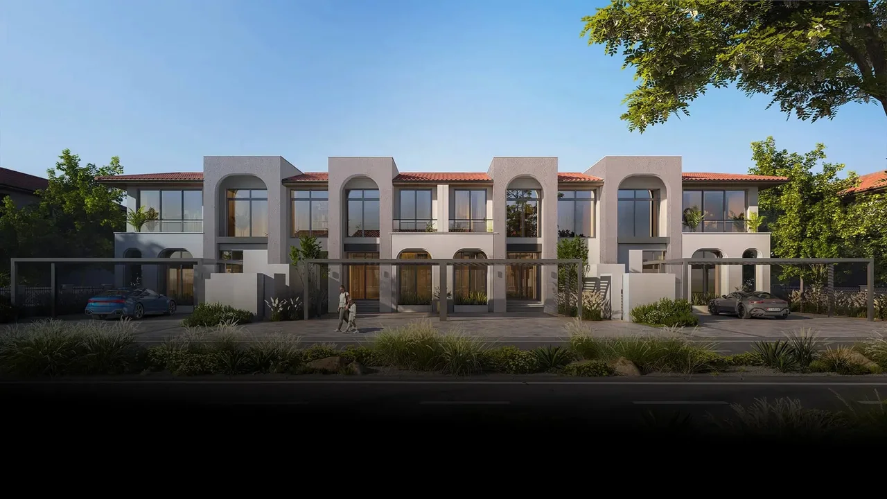 Nawayef Village townhouse street rendering published by Modon