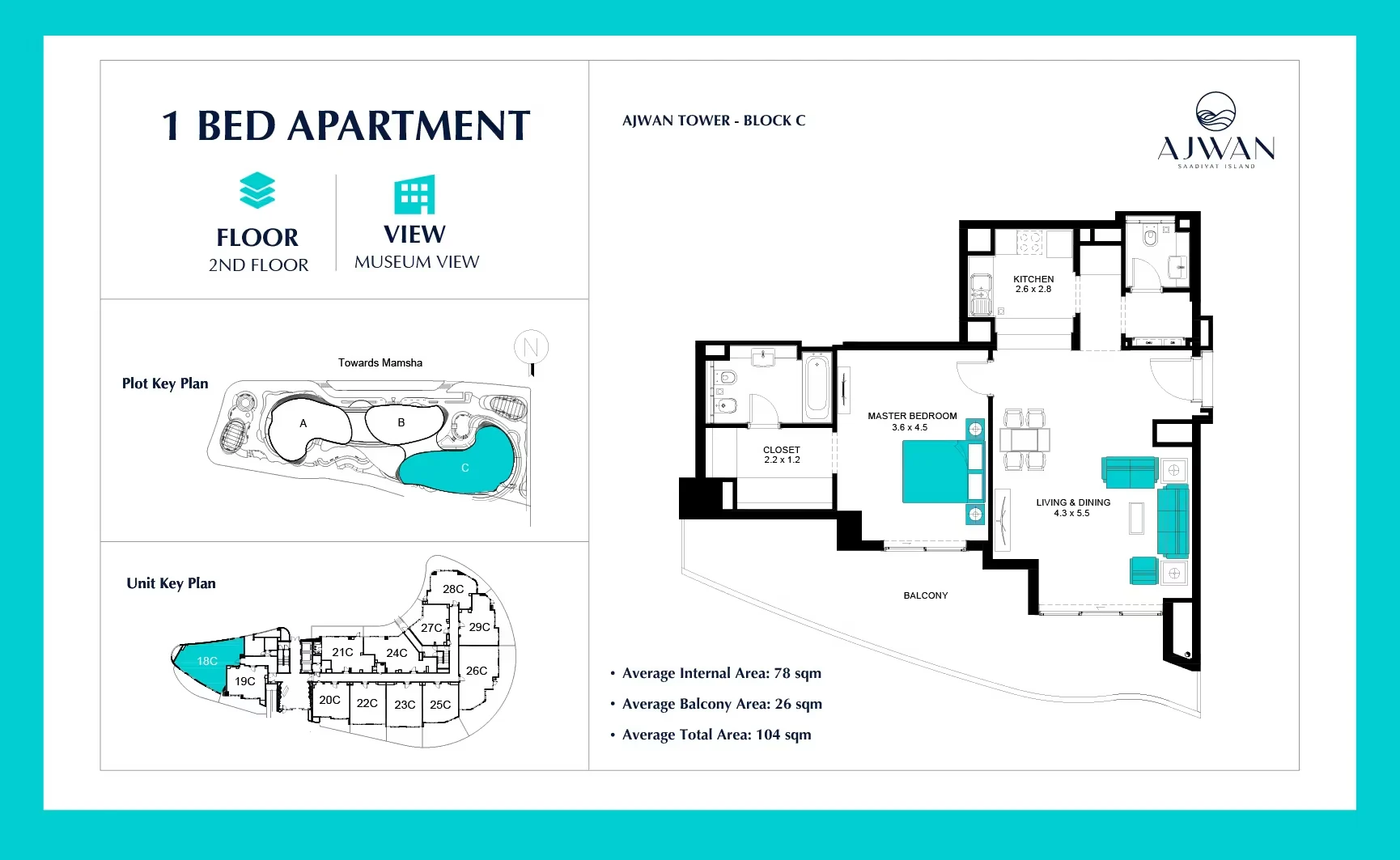 Ajwan Towers: published floor plan 1