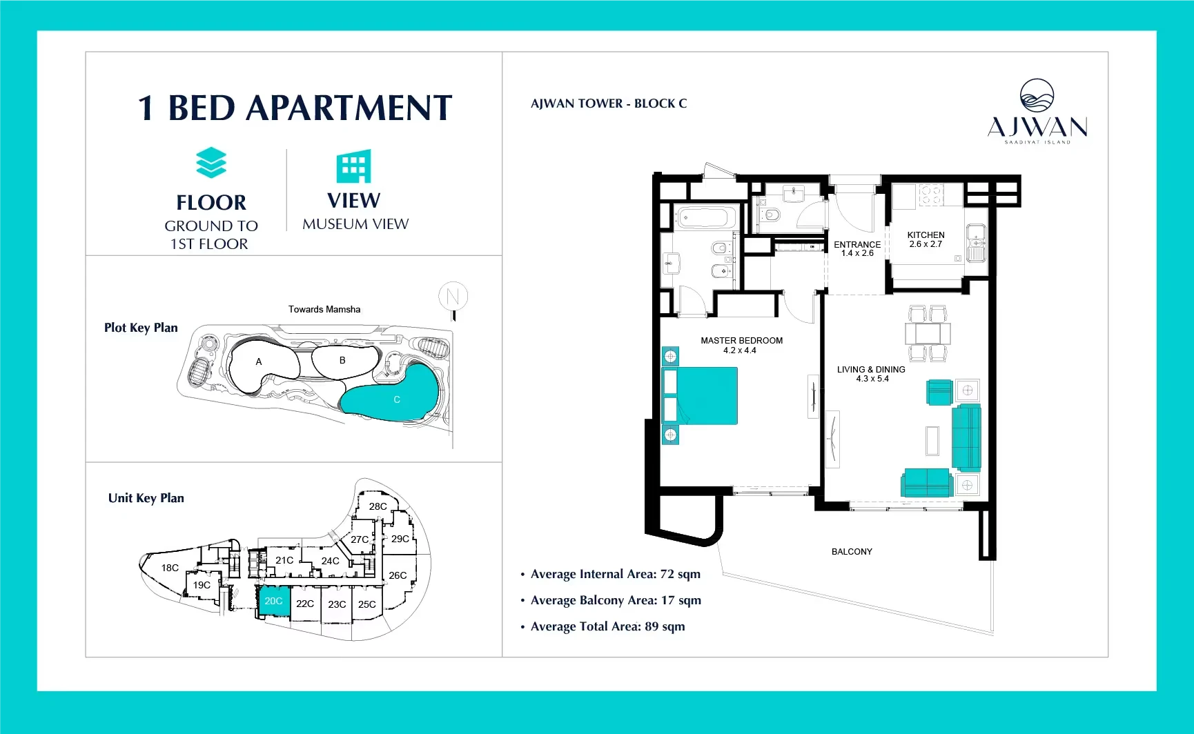 Ajwan Towers: published floor plan 3