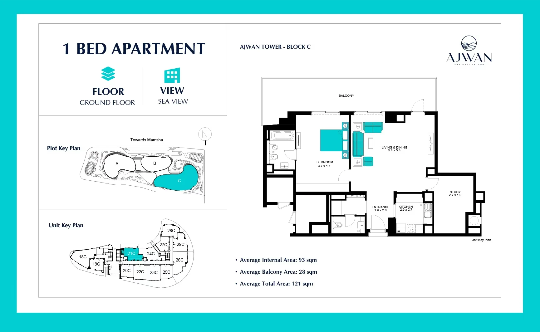 Ajwan Towers: published floor plan 4