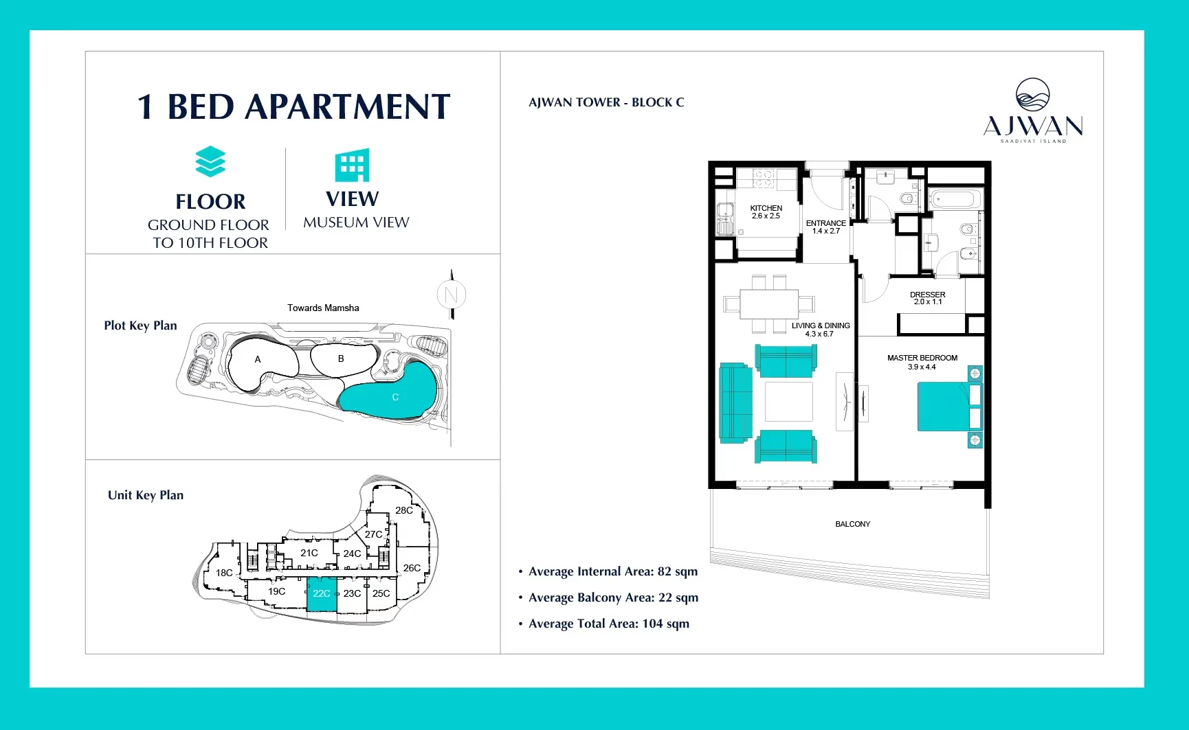 Ajwan Towers: published floor plan 5