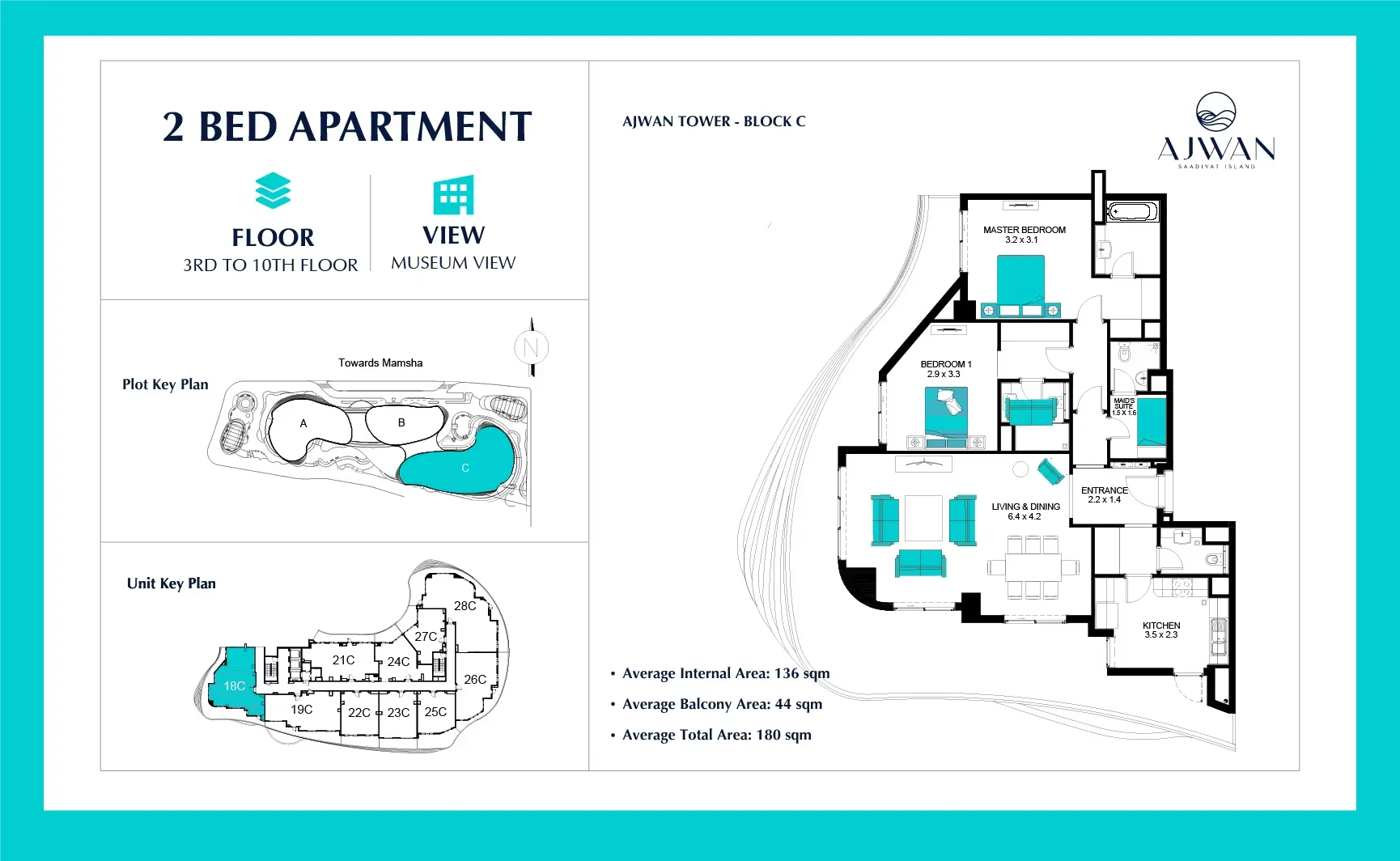 Ajwan Towers: published floor plan 7