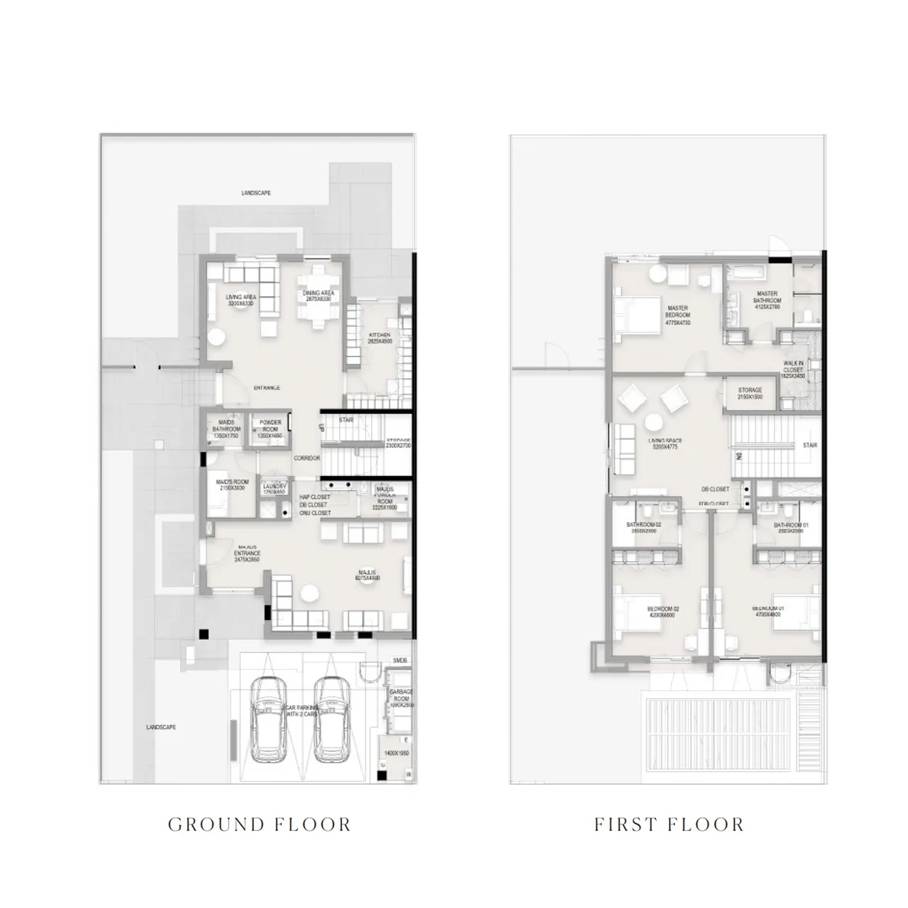 Al Deem Townhomes: published floor plan 1