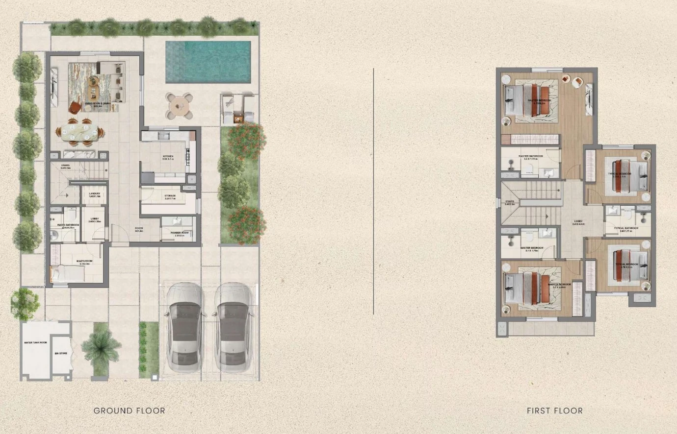 Al Ghadeer Gardens New Release: published floor plan 3