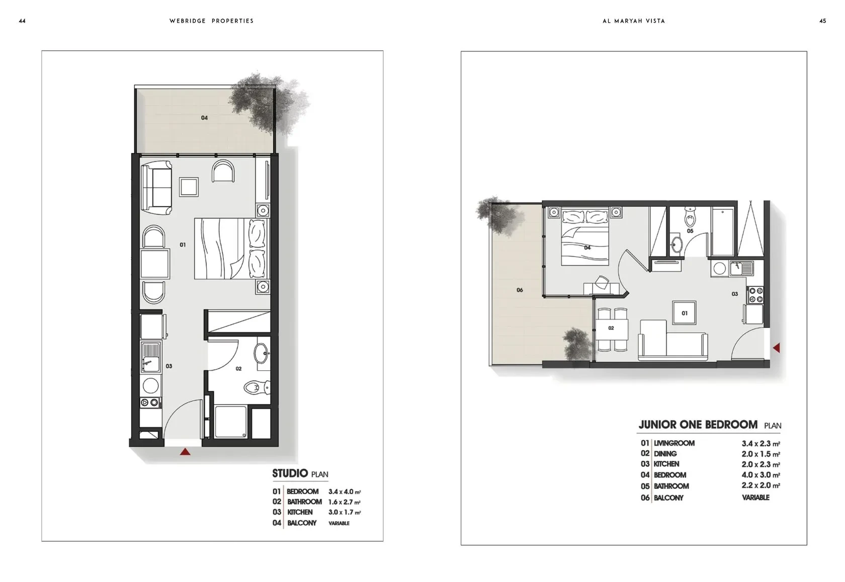 Al Maryah Vista: published floor plan 2