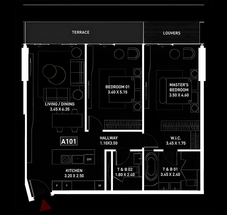 Brabus Island: published floor plan 1