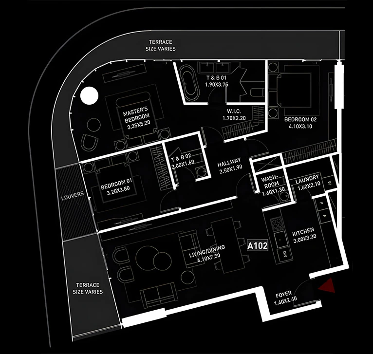 Brabus Island: published floor plan 2