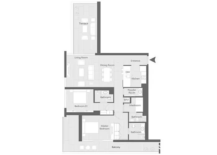 Canal by M: published floor plan 1