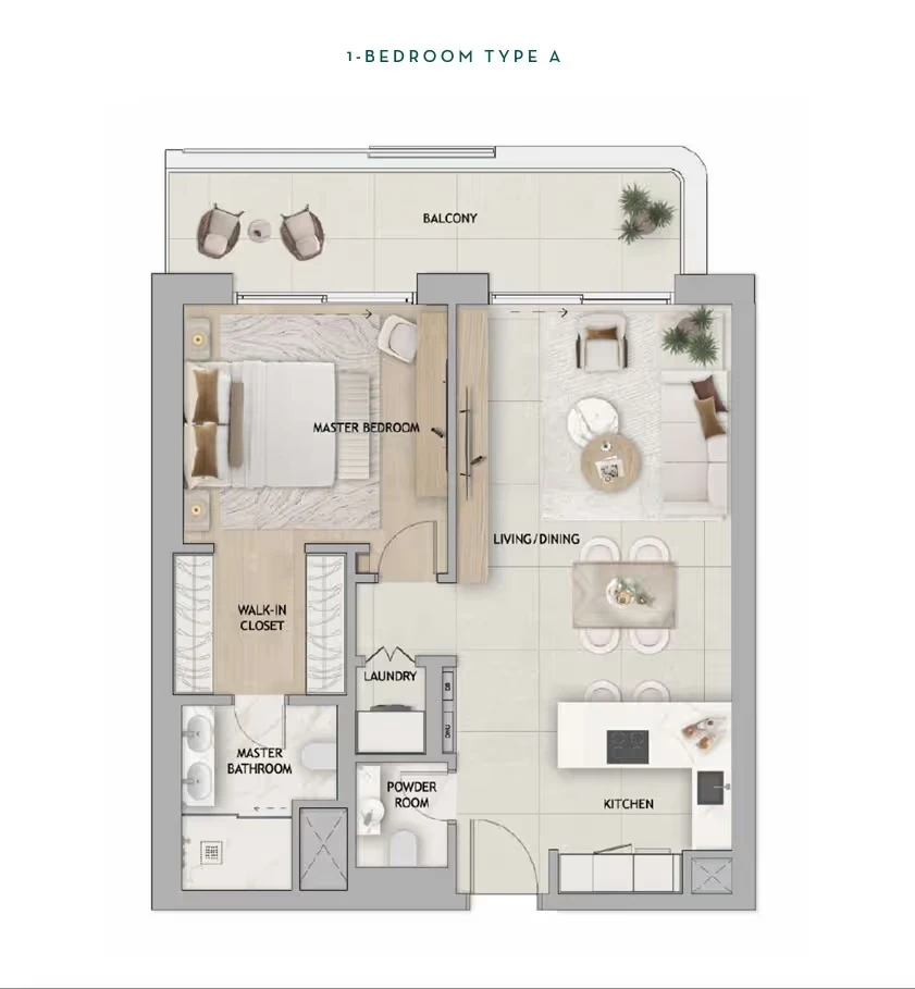 Fahid Beach Residences: published floor plan 1