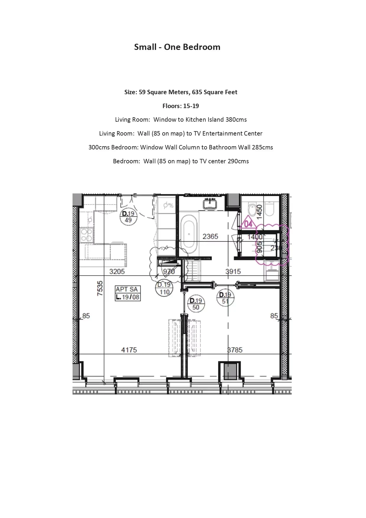 Four Seasons Private Residences: published floor plan 1