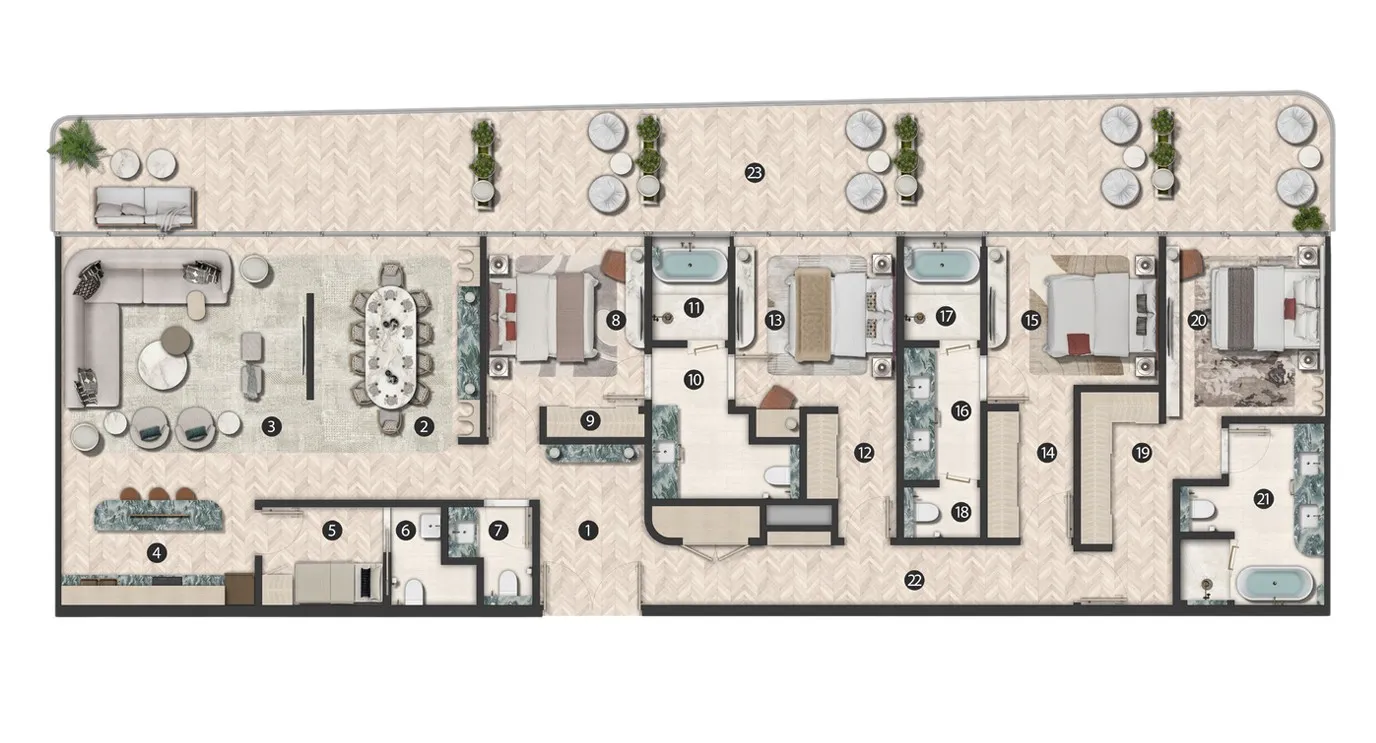 Hilton Residences: project gallery image 21