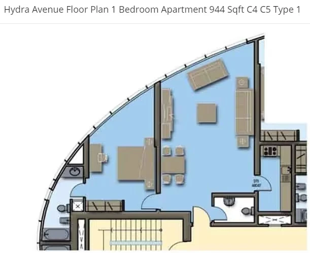Hydra Avenue: published floor plan 1