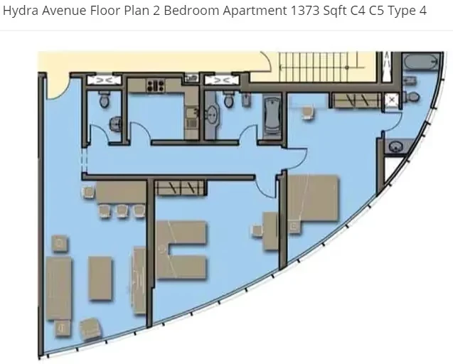 Hydra Avenue: published floor plan 2