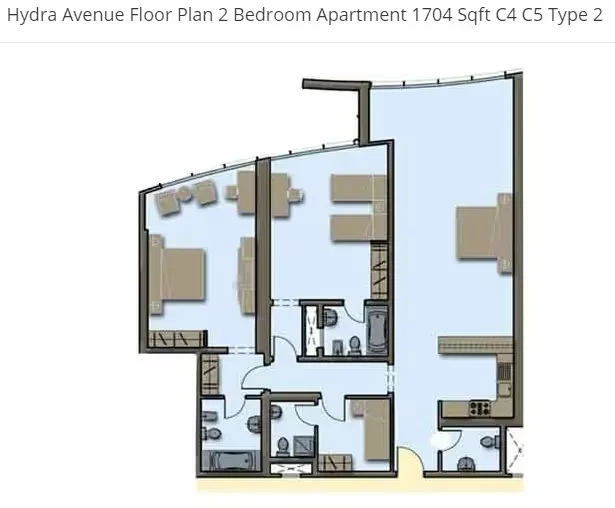 Hydra Avenue: published floor plan 3