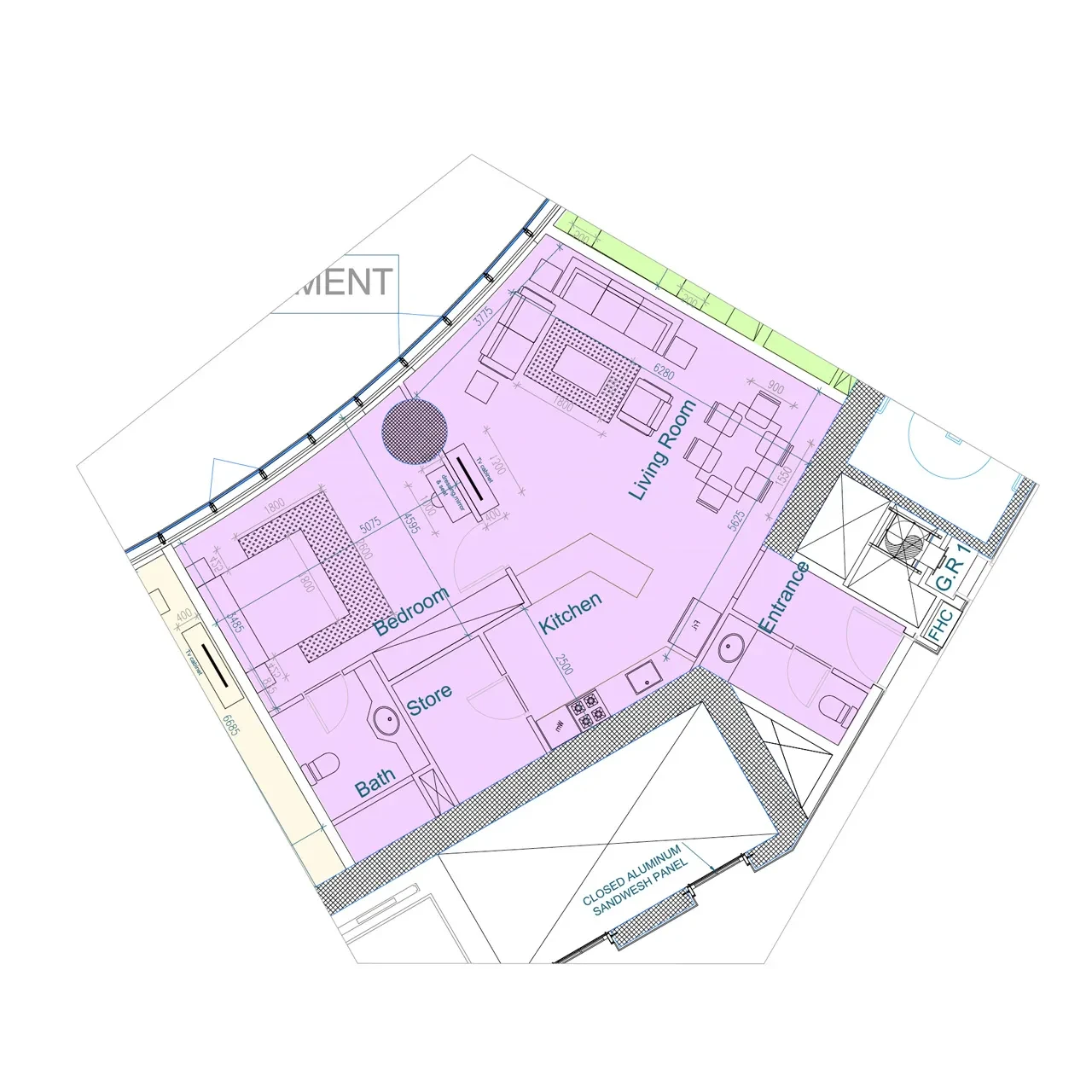 Leaf Tower: published floor plan 1