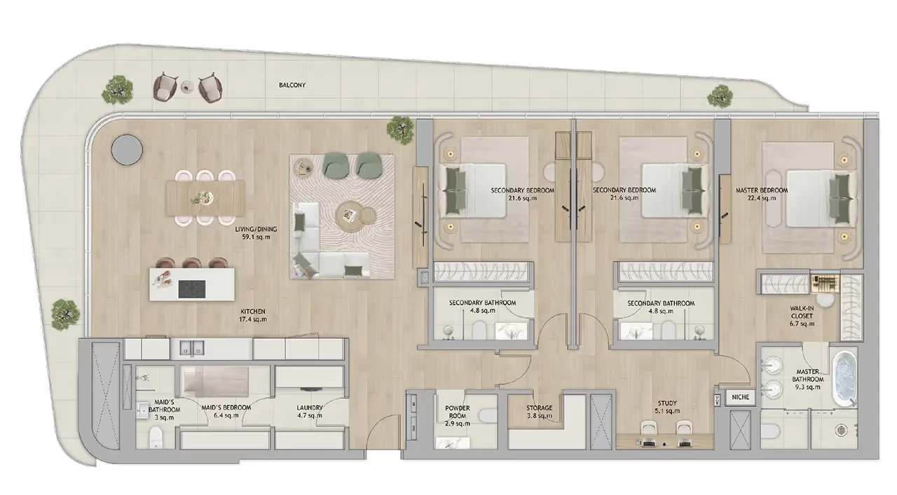Mamsha Gardens: published floor plan 3