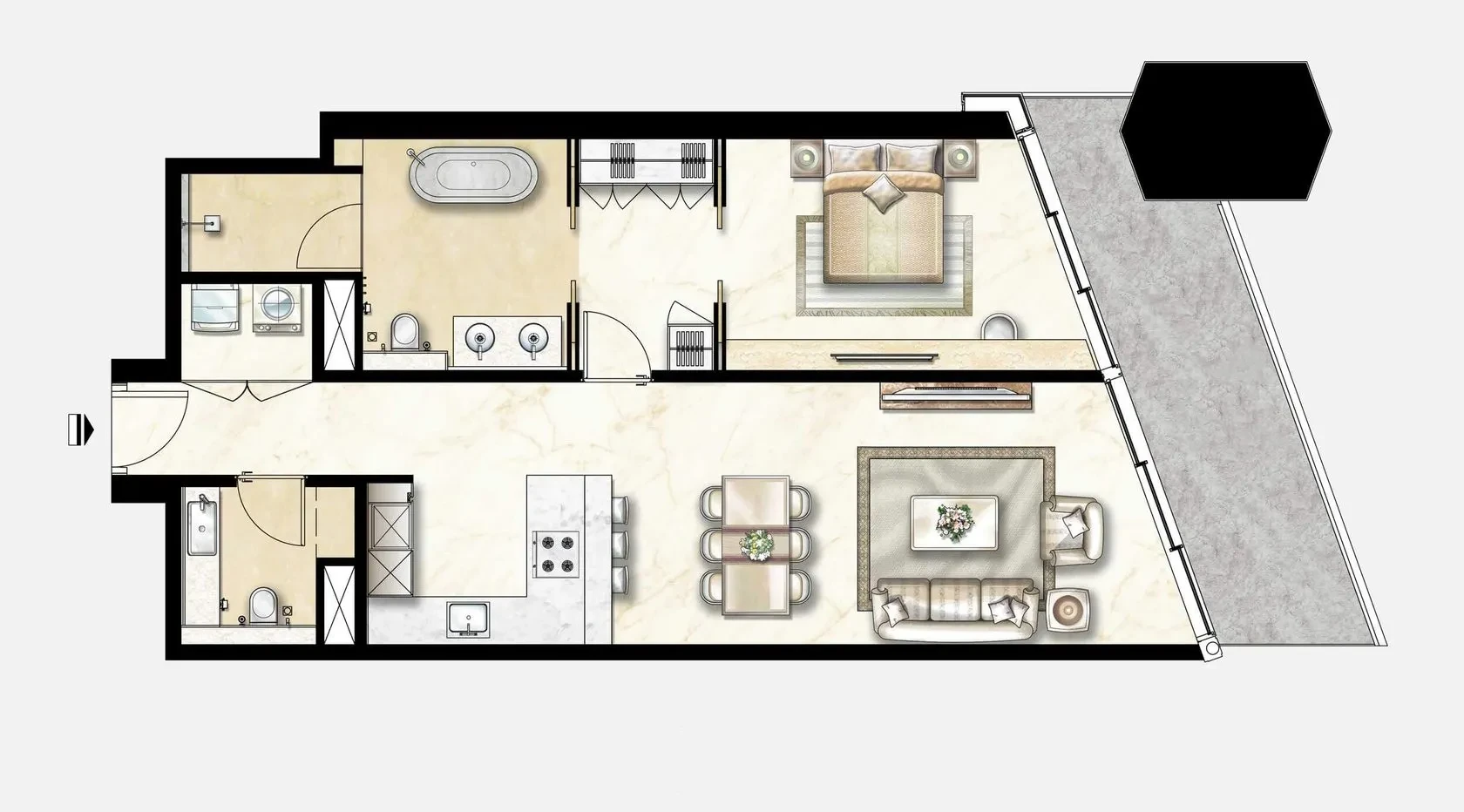 Maryah Plaza: published floor plan 1
