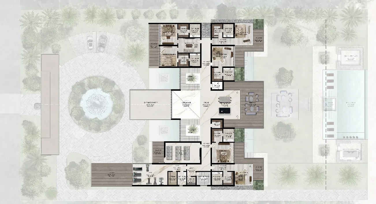 Ohana Sea-front Mansion: published floor plan 1