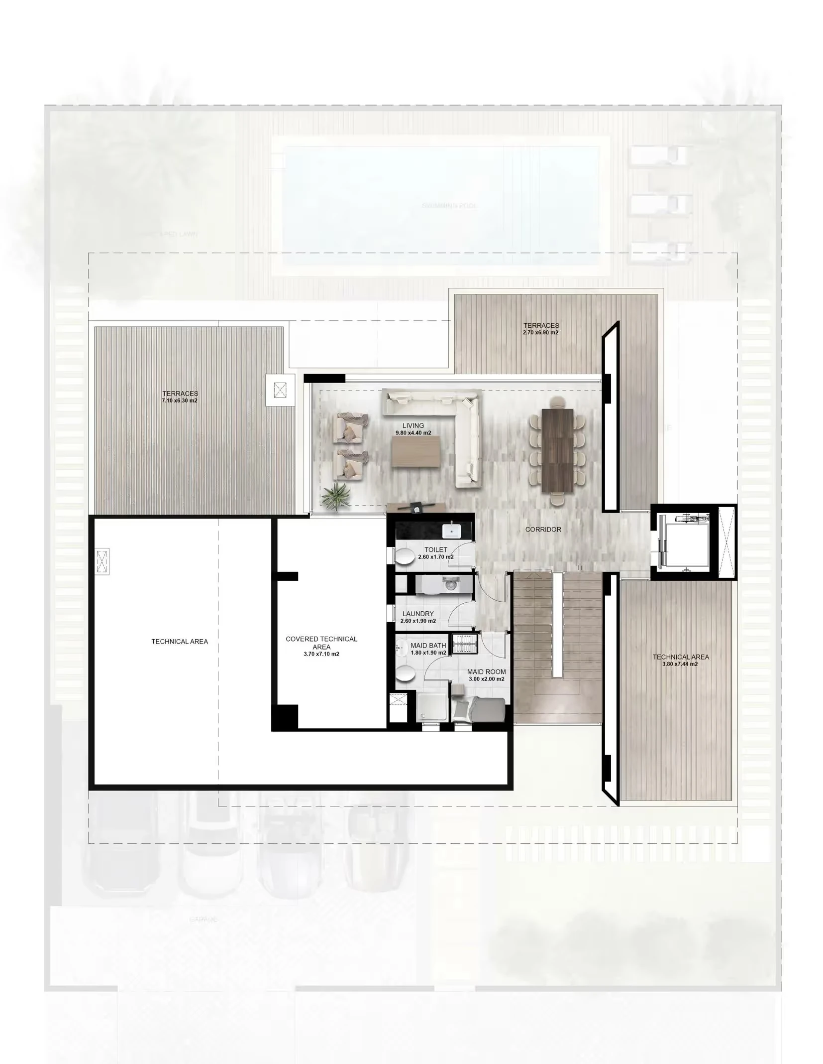 Ohana Yas Villas: published floor plan 3
