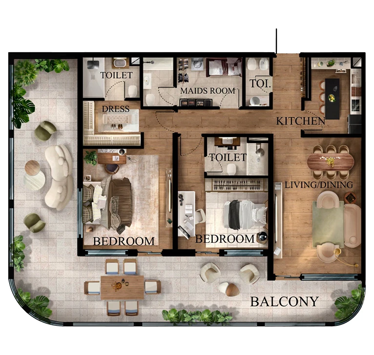 Radiant Garden: published floor plan 3