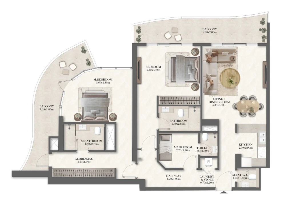 Radisson Residences: published floor plan 3