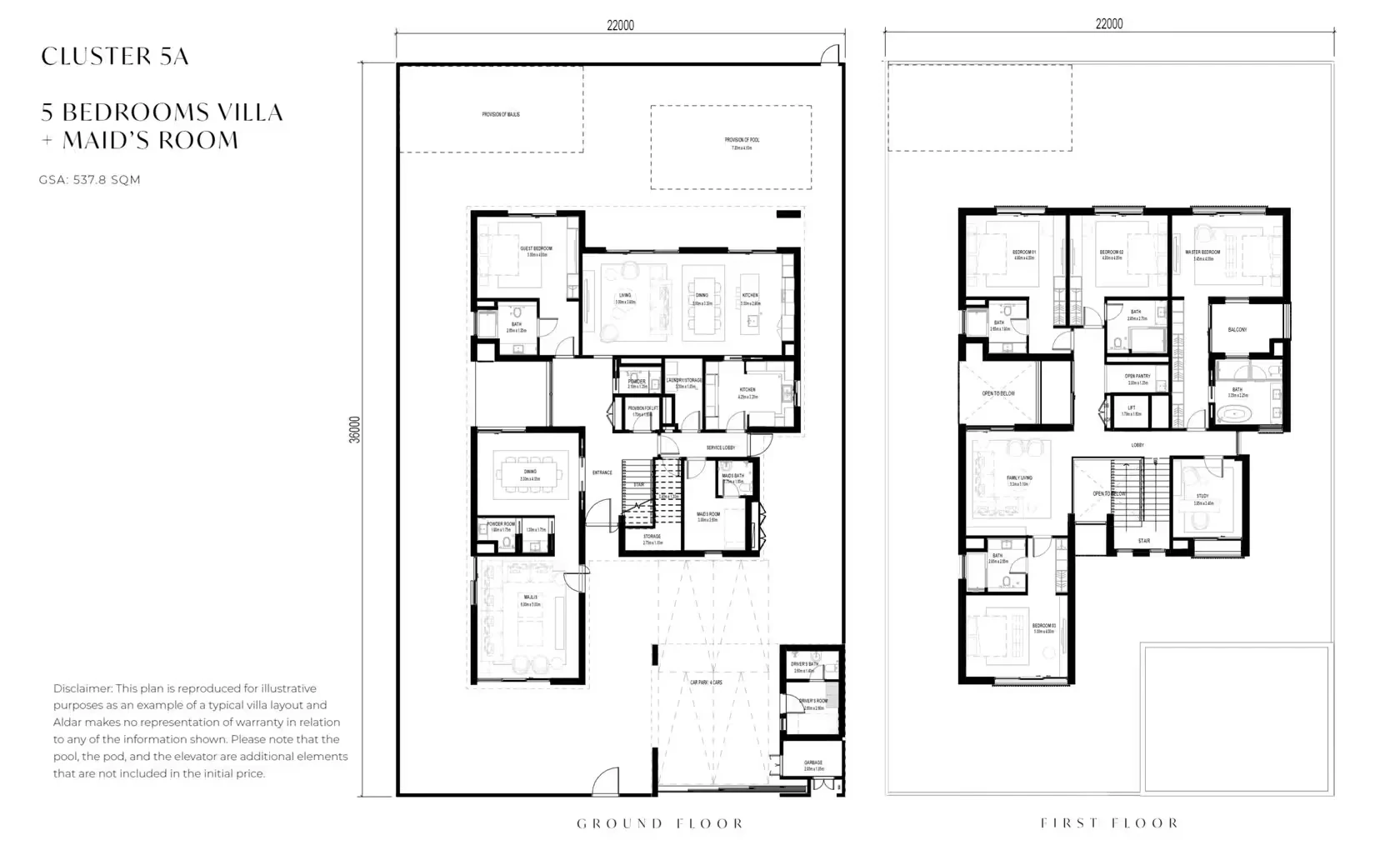 Saadiyat lagoons-final phase: published floor plan 3