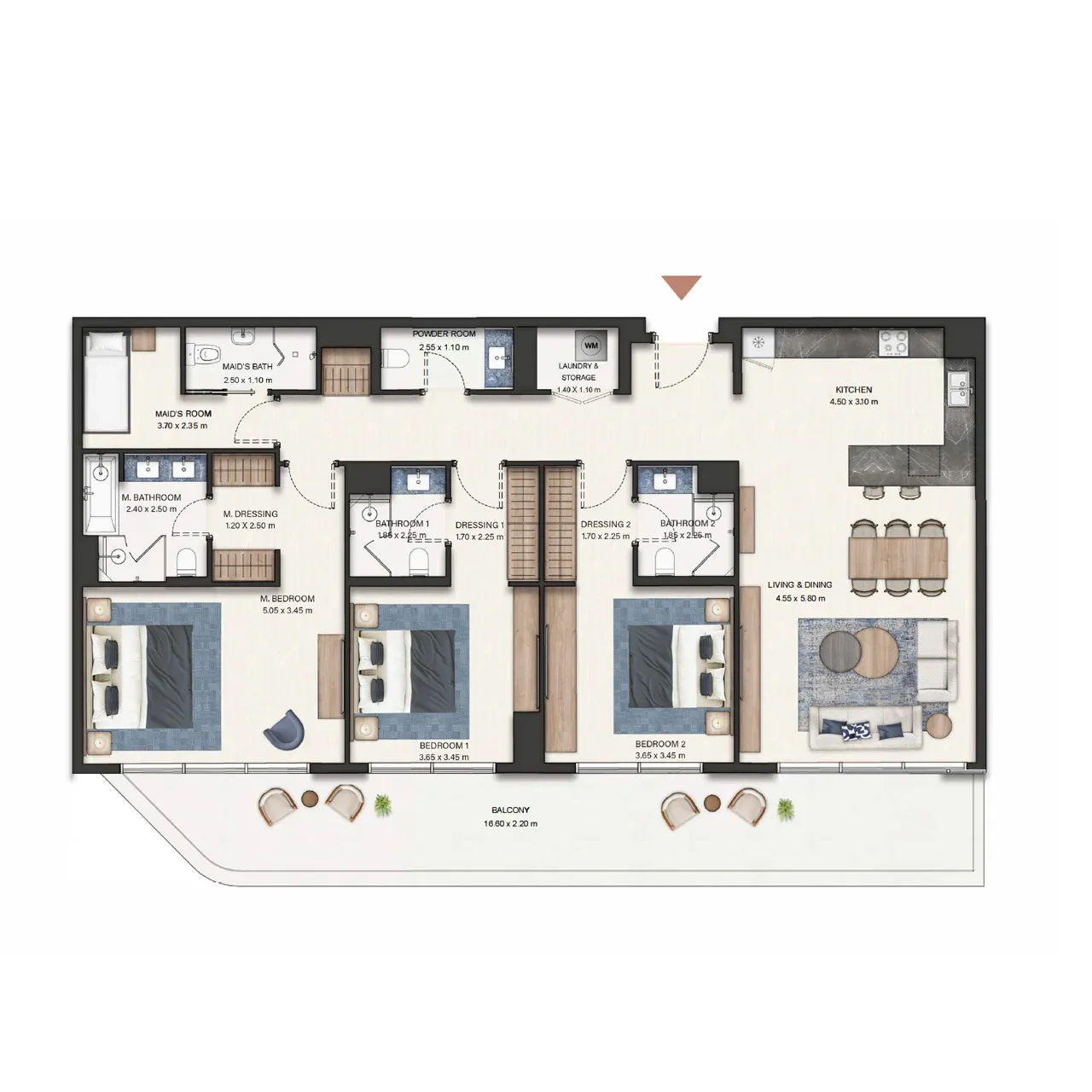 Seamont Autograph Collection: published floor plan 3