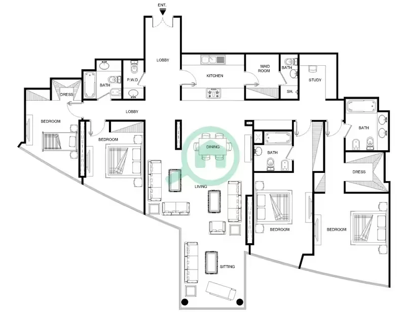 Sky Tower: published floor plan 9