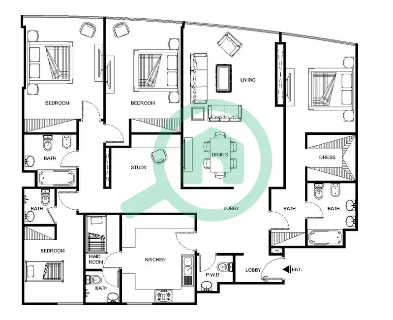 Sky Tower: published floor plan 12