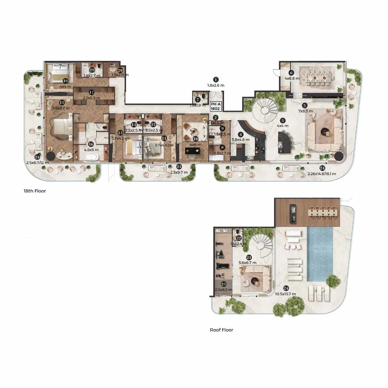 STELLAR by ELIE SAAB: published floor plan 5