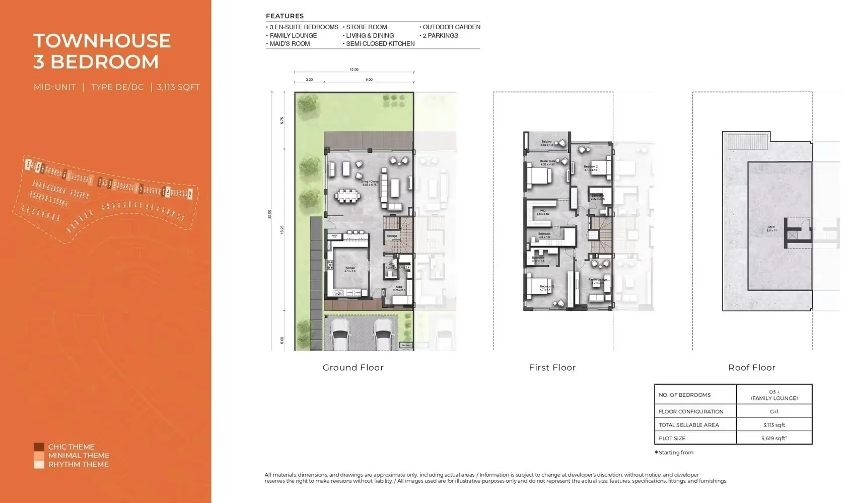Sunset Valley: published floor plan 3