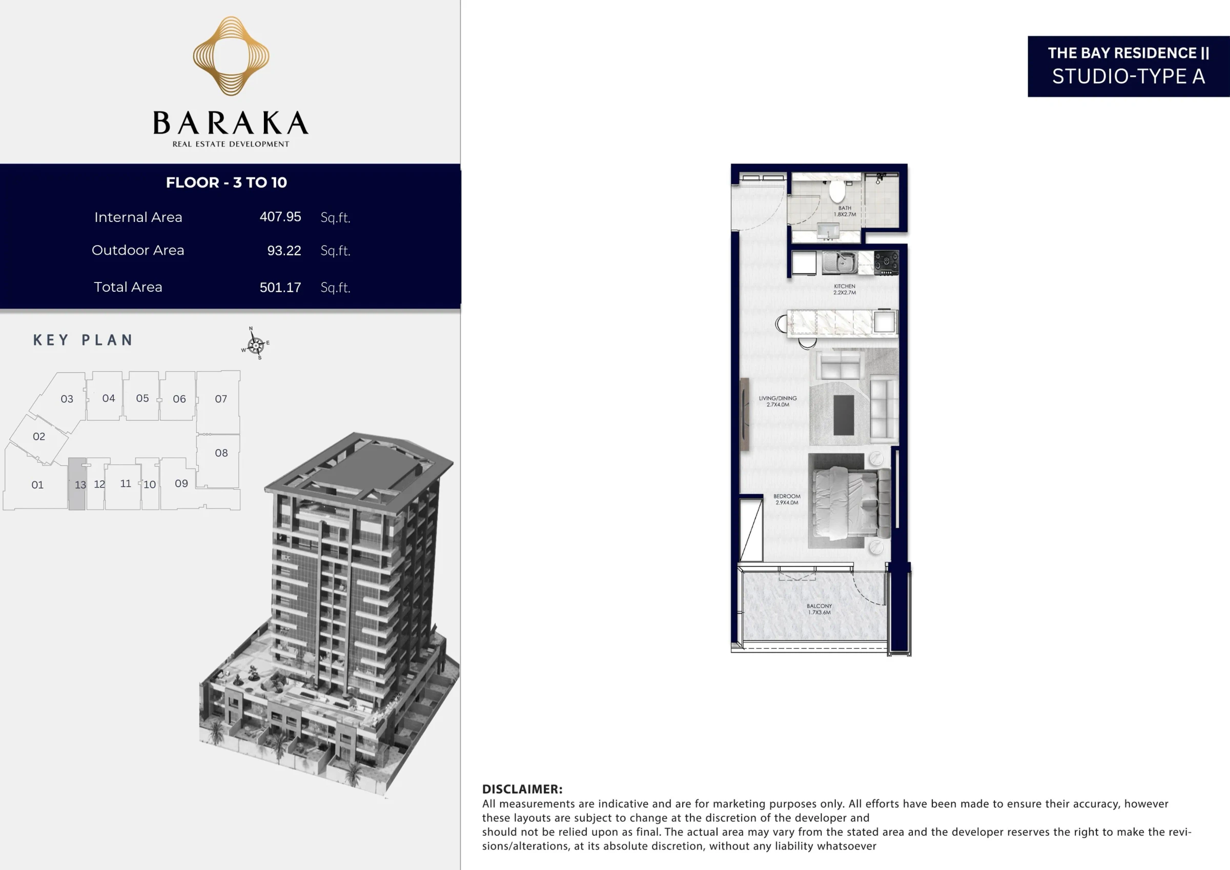 The Bay Residence 2: published floor plan 1