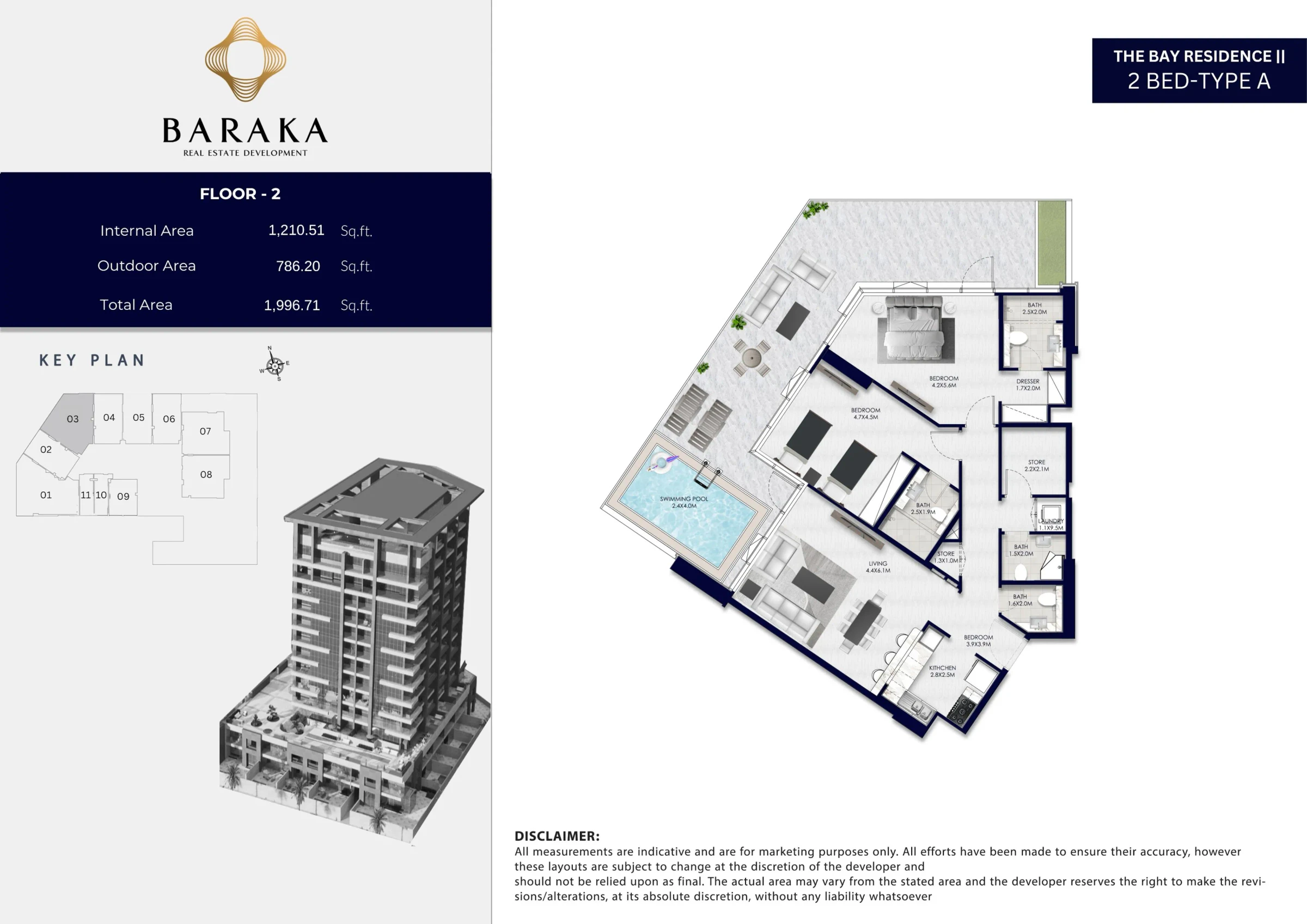 The Bay Residence 2: published floor plan 3