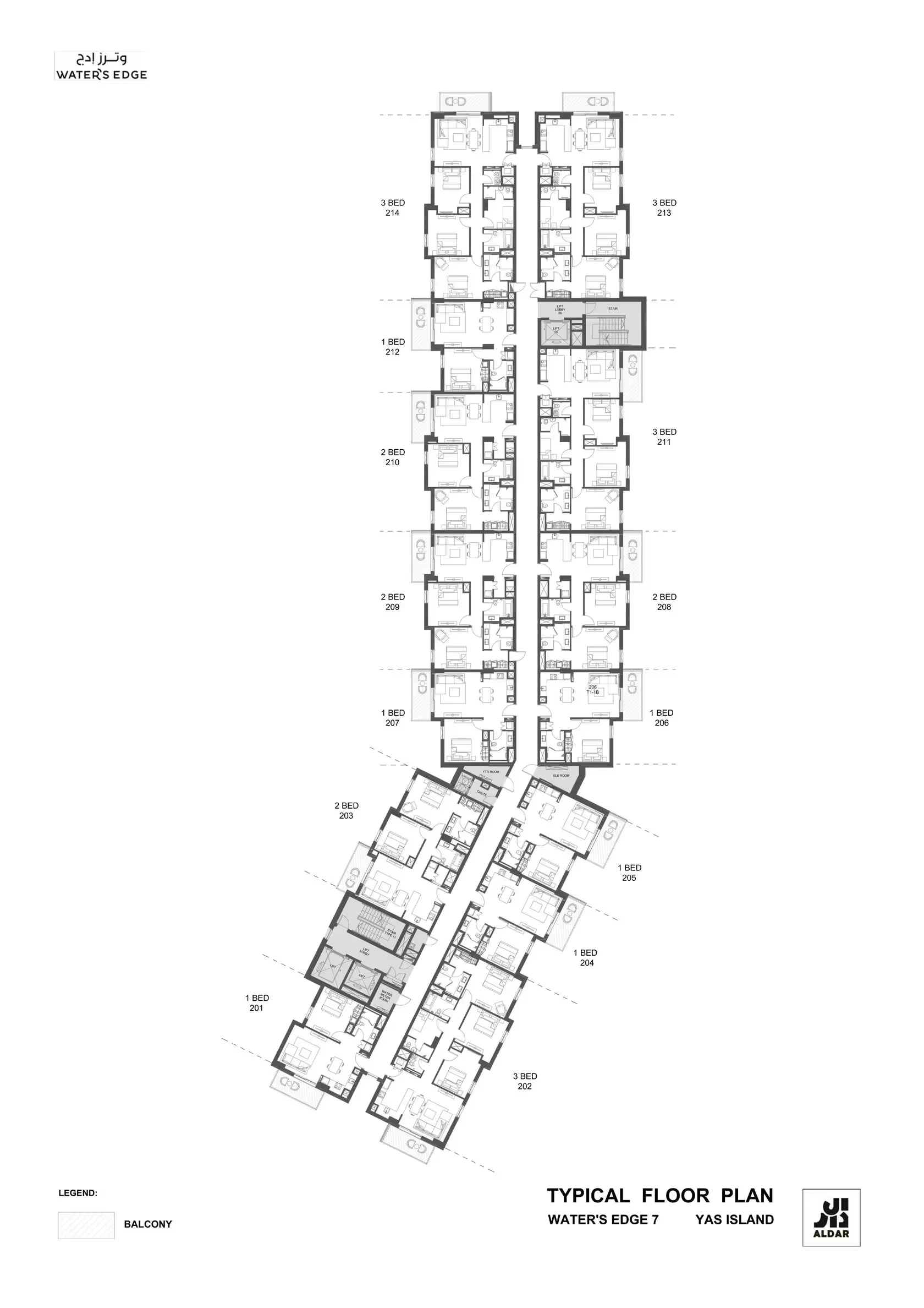 Water's Edge: published floor plan 3
