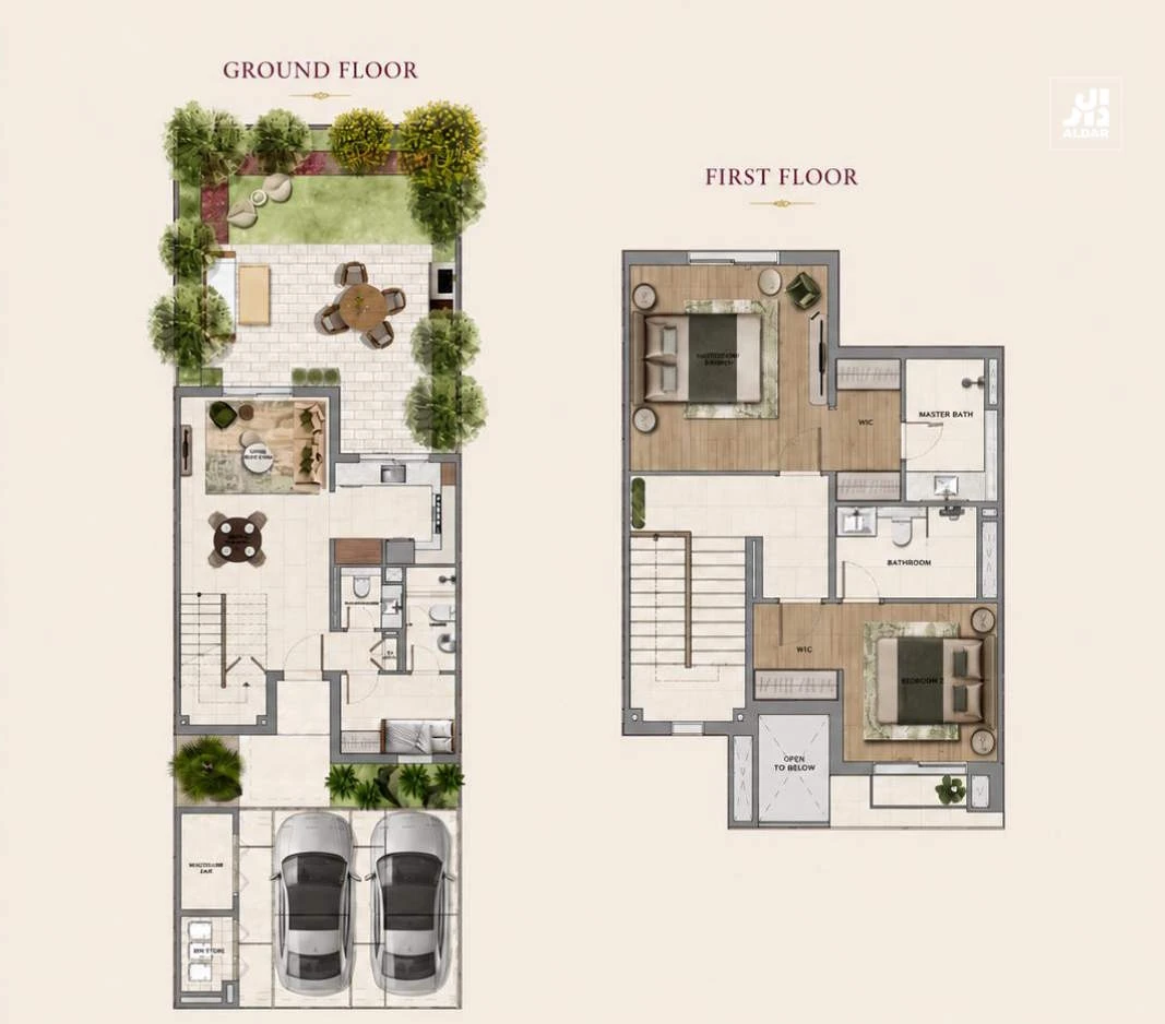Yas Acres The Orchids: published floor plan 1