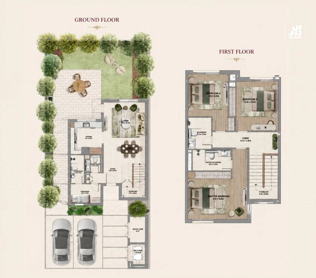 Yas Acres The Orchids: published floor plan 2