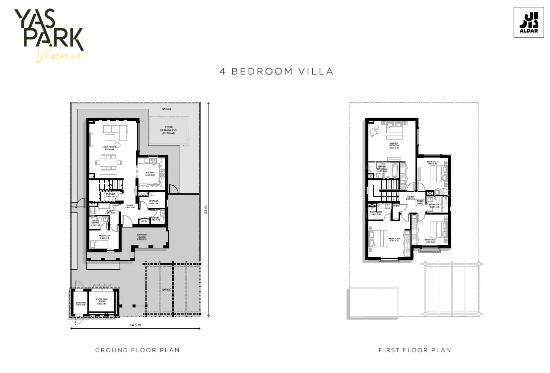 Yas Park Views: published floor plan 2