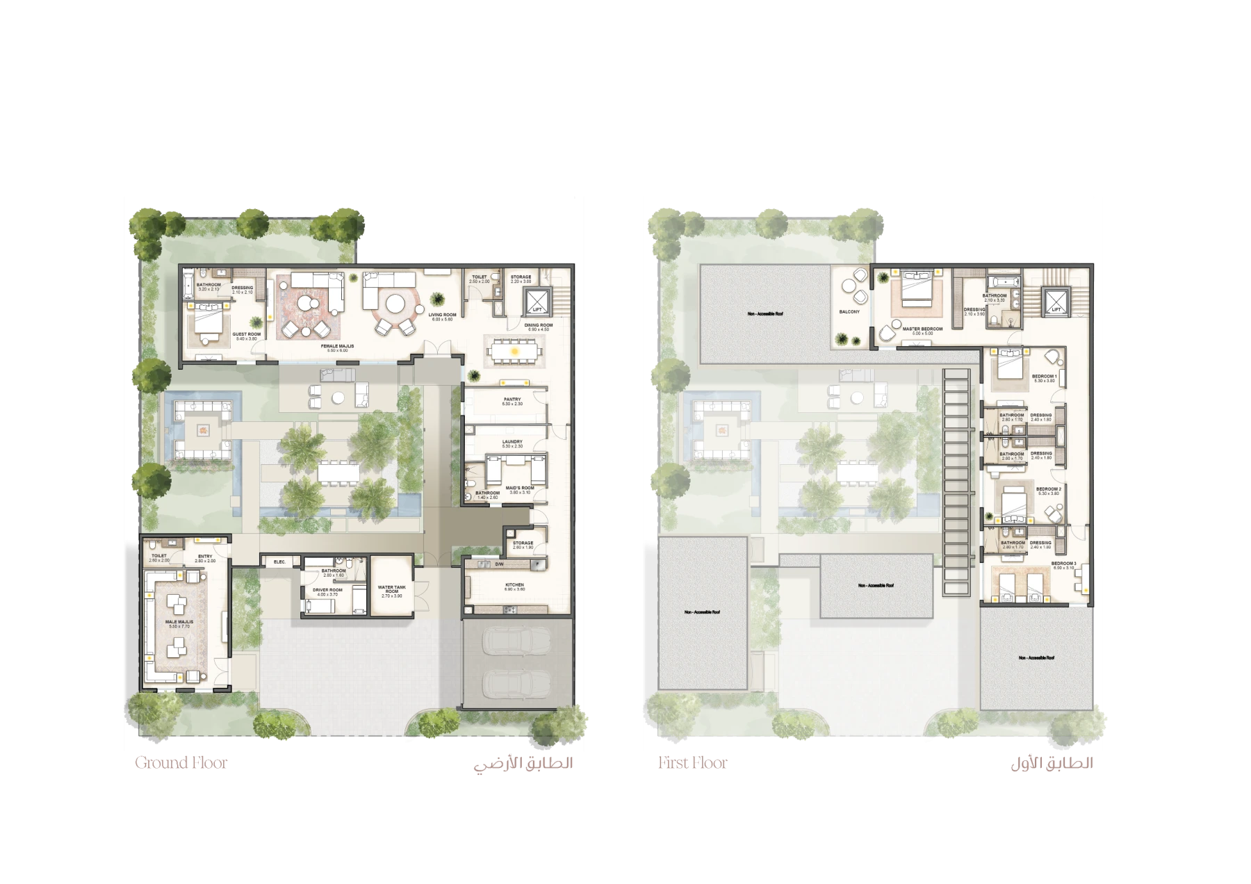 Al Metlaa: 5 bedroom villa, 5 Bedroom Corner