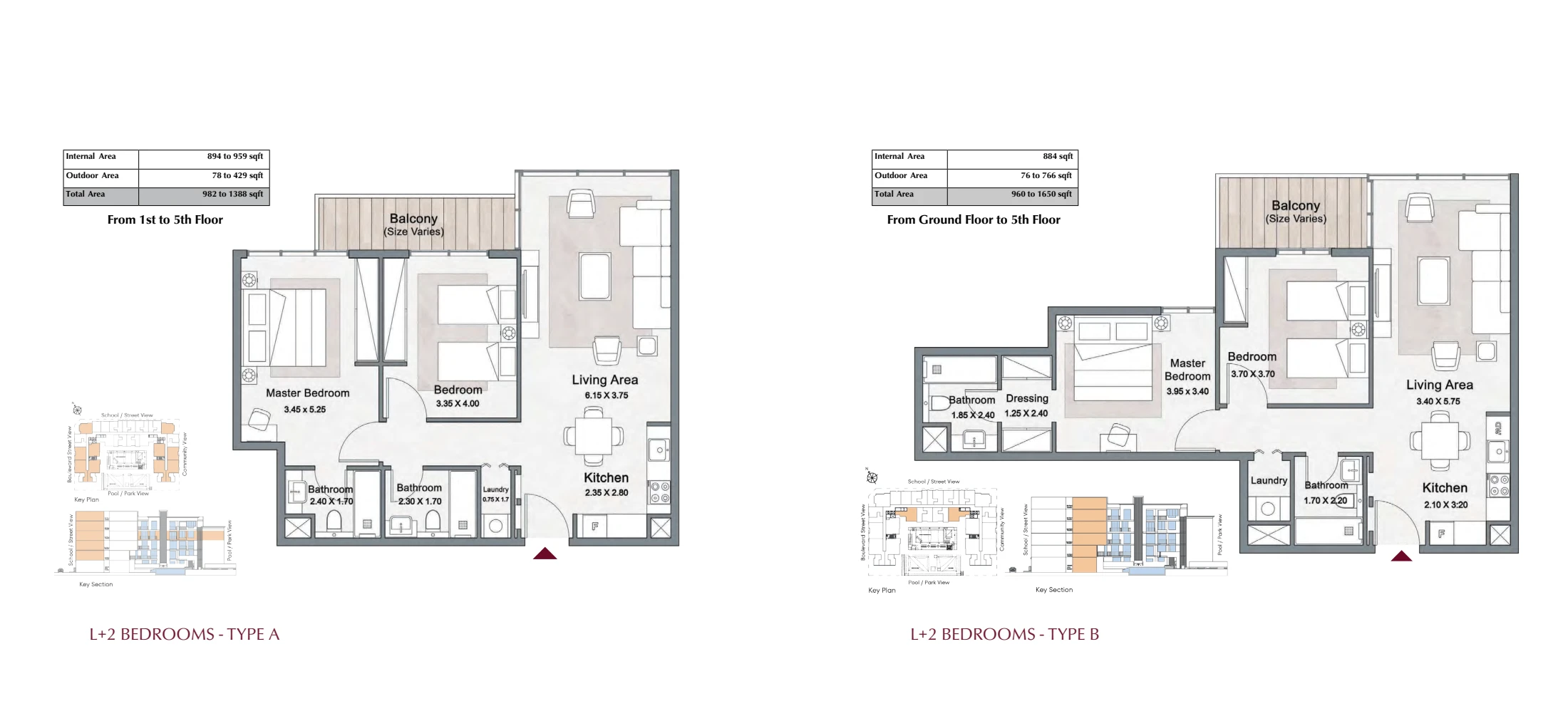 Official Ville 11 home layouts, brochure page 15